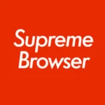 supreme mobile browser android application logo